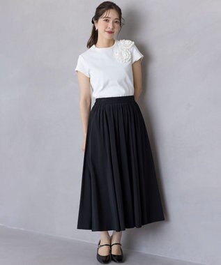 組曲 【レングス調整可能】バウンディングシャーティングスカート ブラック系