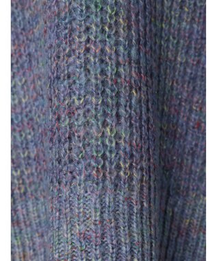 Green Parks Ｍｉｘカラーニットゆるカーディガン Blue