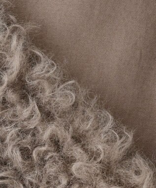 23区 S 【SLOW/一部店舗限定】フェイクファー ジレ ブラウン系