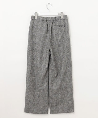 J.PRESS LADIES クラシカル グレンチェック セミワイド パンツ ブラック系3