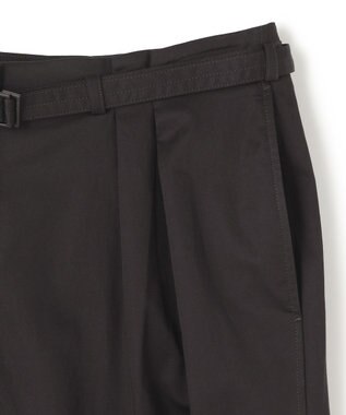 JOSEPH ライトコットンサテン　ワイドストレートトラウザーズ Black