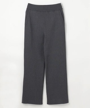 NAVE 【ReNAVE・手洗い可】スポンディッシュニットワイドリブパンツ グレー系