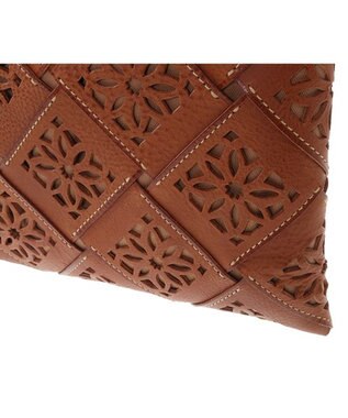 genten サステナブルカットワーク ショルダーバッグ チャ