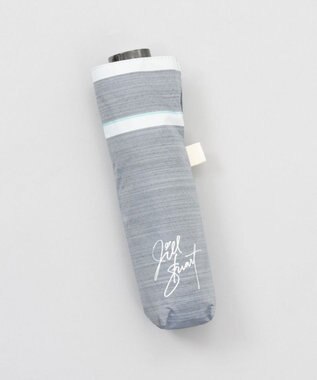 AURORA 【 JILL STUART（ジル スチュアート）】先染めボーダー晴雨兼用傘(折りたたみ傘) ネイビー