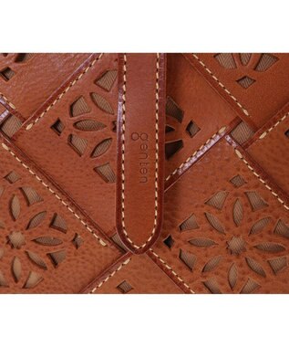 genten サステナブルカットワーク ショルダーバッグ チャ