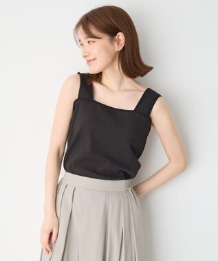 ANY スクエアタンクトップ ブラック