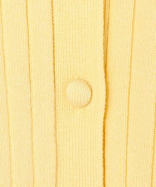 ANY SIS ポロカラーリブ ニット イエロー