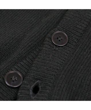 Mother garden しろたん 刺繍ニットカーディガン ユニセックス 黒