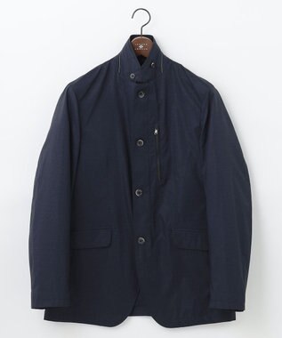 JOSEPH ABBOUD 【軽量・撥水加工】メランジストレッチジャケットブルゾン ネイビー系