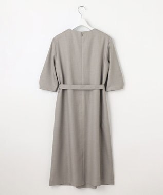 J.PRESS LADIES L 【洗える・UV加工・吸水速乾】OXIJEWELストレッチ ワンピース グレー系