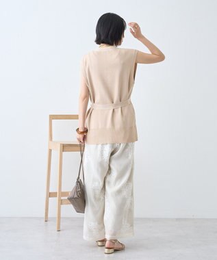 AMERICAN HOLIC 金ボタンニットジレ Beige