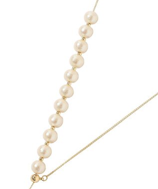 YECCA VECCA 2wayコットンパールスライドラリエット Silver