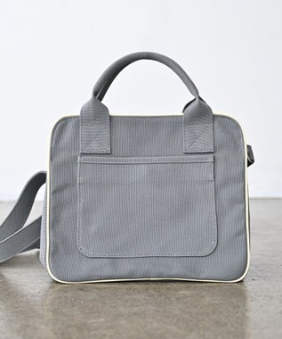 YUSHI ARLE - 2WAY SHOULDER 帆布手さげ&ショルダーバッグ グレー