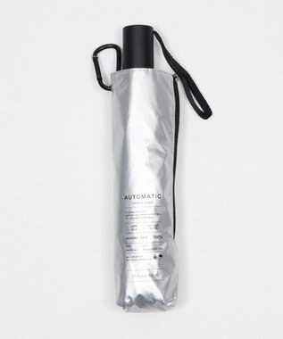 WEGO 【晴雨兼用/紫外線対策/日焼け対策】UV　58㎝メンズ折り畳み傘 シルバー