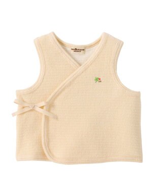 MIKI HOUSE HOT BISCUITS 【50-70cm】 パイル素材 ベビーベスト(胴着) ベージュ