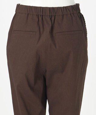 23区 【R(アール)】NALYAコンフォートリネン テーパードパンツ ダークブラウン系