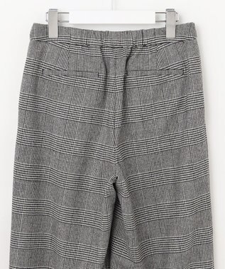 J.PRESS LADIES クラシカル グレンチェック セミワイド パンツ ブラック系3