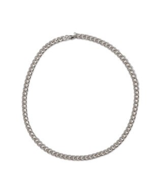 WEGO 【ユニセックス着用ITEM/2点セットネックレス付き/MLサイズ展開】アクセ付きラインリブメッシュプルオーバー ブラック