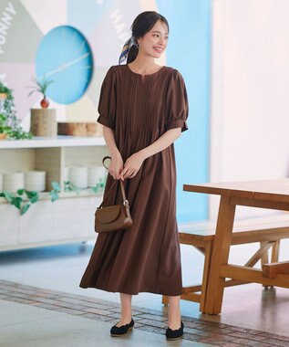 Tiaclasse 【洗える/撥水】スカラップニットフラットパンプス ブラック