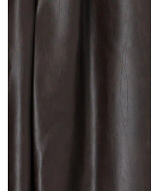 Te chichi フェイクレザーセミワイドパンツ《2025Autumn catalog item》 ブラウン