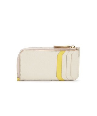 TOPKAPI 【TOPKAPI】バイカラー レザー フラグメントケース LEAN リーン レモンイエロー