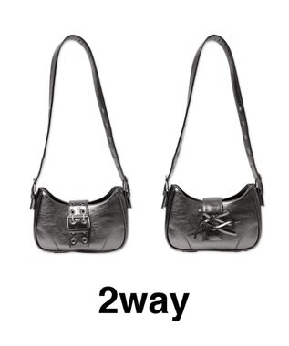 WEGO マルチWAYハーフムーンベルトバッグ 柄1