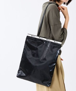 LeSportsac VERTICAL CITY TOTE/アップタウンブラックシャイン/ブラック2 アップタウンブラックシャイン/ブラック2