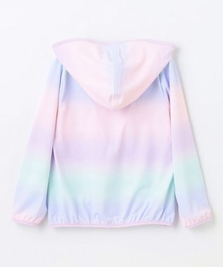 ANY KIDS サラサラ UVカット パーカー レインボー