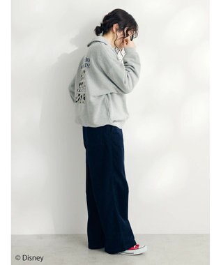 CRAFT STANDARD BOUTIQUE 【Ｄｉｓｎｅｙ】Ｈａｌｆ　Ｚｉｐ　Ｓｗｅａｔ Gray Mixture