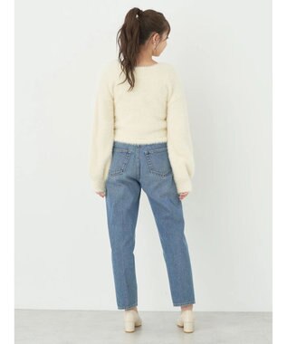 earth music&ecology ファークロスニットプルオーバー Ivory