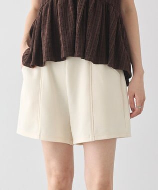 earth music&ecology カットツイルショートパンツ Ivory