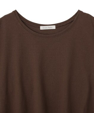 Green Parks 裾レースイレヘムフレンチＴシャツ Brown