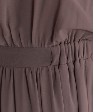 Tiaclasse L ブラウジングシフォンワンピース モカ