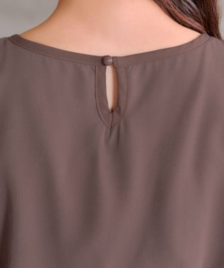 Tiaclasse L ブラウジングシフォンワンピース モカ