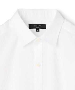 JOSEPH HOMME スーピマクロスウィーブ　レギュラーカラーシャツ ホワイト系