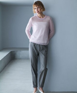 ICB 【洗える】T/Wブロード ジョグパンツ ライトグレー系