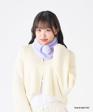 MOONBAT Care Bears(ケアベア) フェイクファーマフラー 手洗い可能 ライトパープル