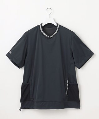 23区GOLF 【MEN】防風ストレッチアリージャージープルオーバー ネイビー系