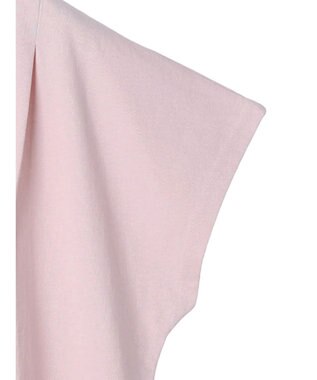 Green Parks ワンポイント刺繍タックＴシャツ Pink