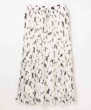 ANY アートドットプリントスカート オフベース