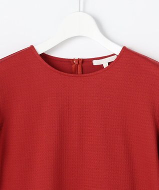 自由区 L 【17号サイズまで展開】エンボスジャージー プルオーバー レッド