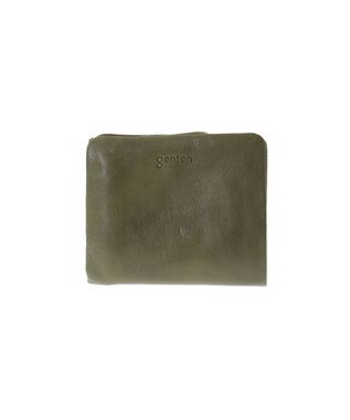 genten ゴートベーシック 二つ折り財布 カーキ