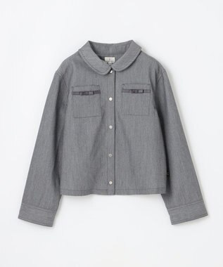 組曲 KIDS 【150-160㎝】リボンポケット ジャケット グレー