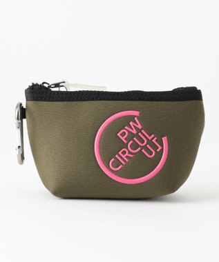 PW CIRCULUS 【UNISEX】ロゴ ポーチ カーキ系