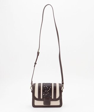 GRACE CONTINENTAL Cutwork mini Bag ダークブラウン