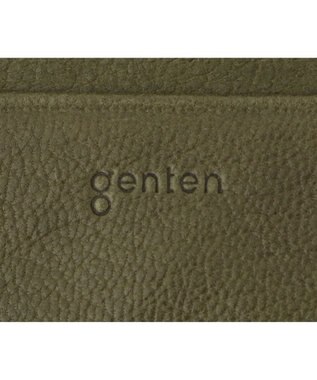genten ゴートベーシック 二つ折り財布 カーキ