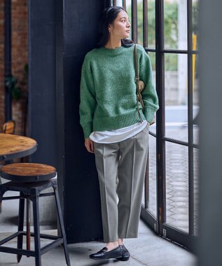 ANY スパンコールニット グリーン