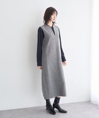 YECCA VECCA キーネックジャンスカ Mix