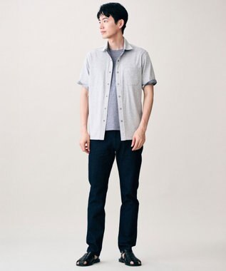JOSEPH ABBOUD 【キングサイズ・ジャージー素材・ストレッチ】コンパクトコットンジャージー Tシャツ ライトグレー系2