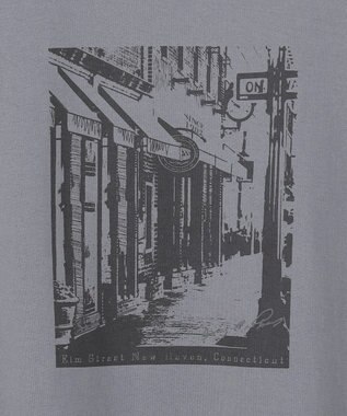 J.PRESS LADIES プリント Ｔシャツ グレー系